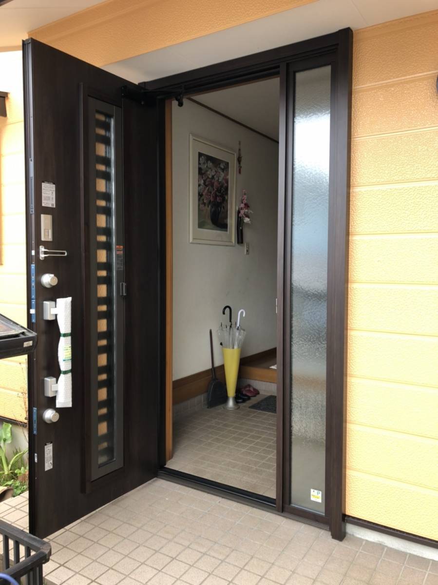 バンダイトーヨー住器の都筑区のお客様で、玄関ドアを新しくしましたの施工後の写真2