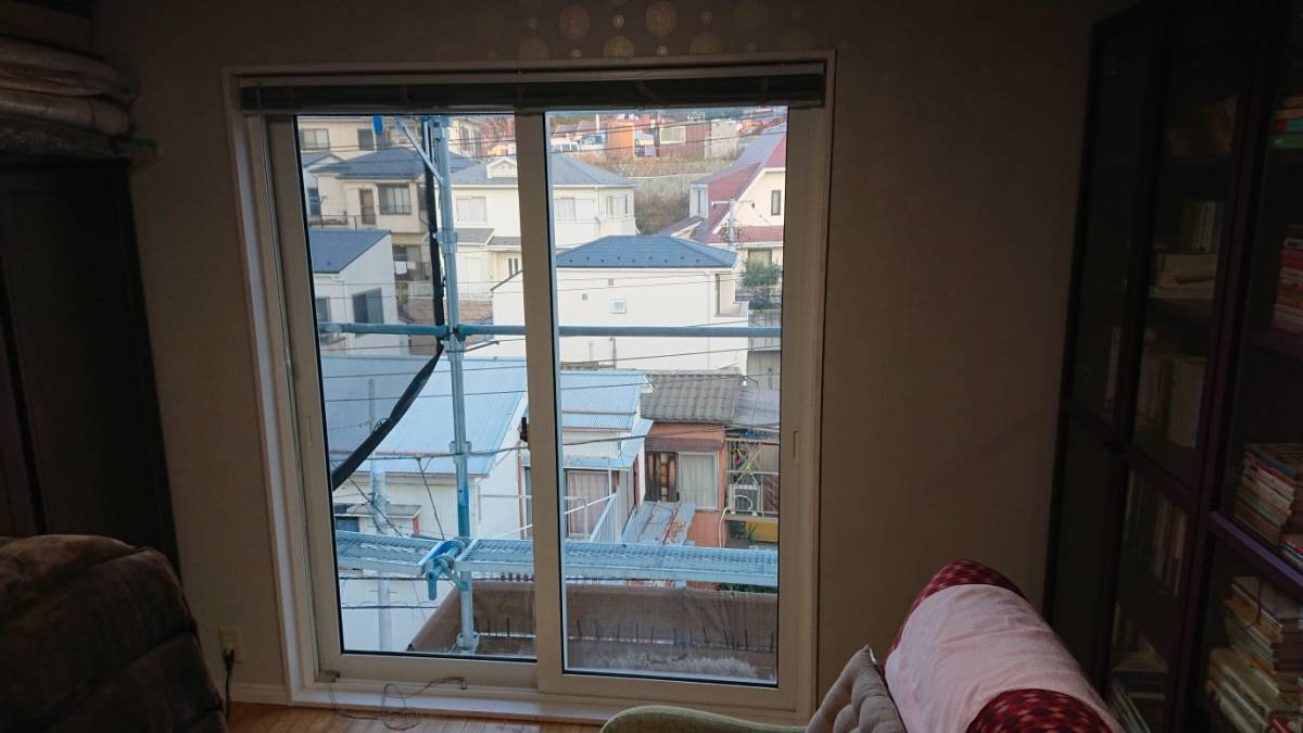 バンダイトーヨー住器の断熱内窓　取付工事の施工前の写真1