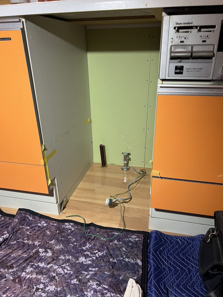 ＩＲワタナベのシステムキッチンの食洗機だけ交換して、毎日の家事がぐっと快適に！の施工前の写真3