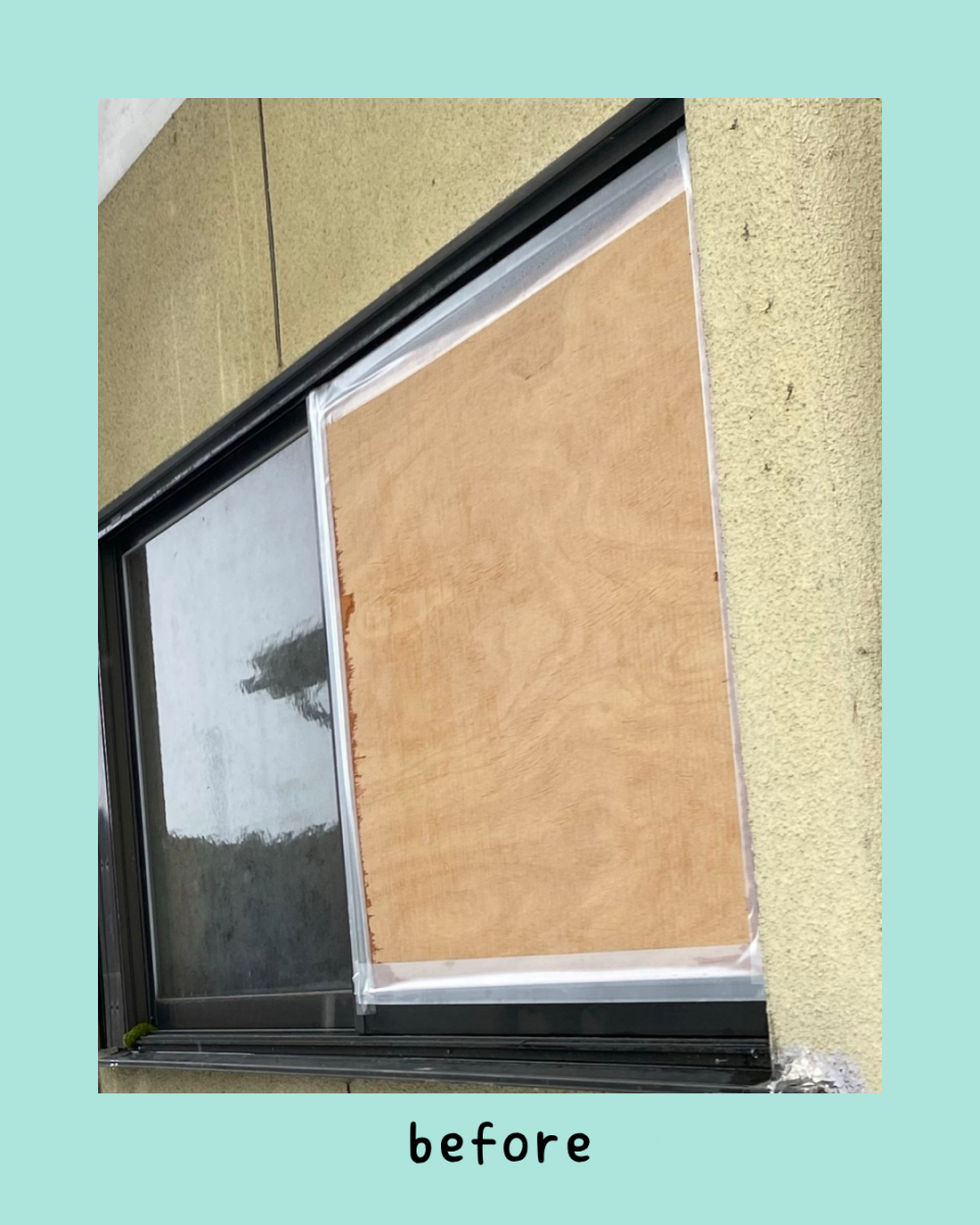 佐藤勘建材の窓ガラス交換いたしました。の施工前の写真1