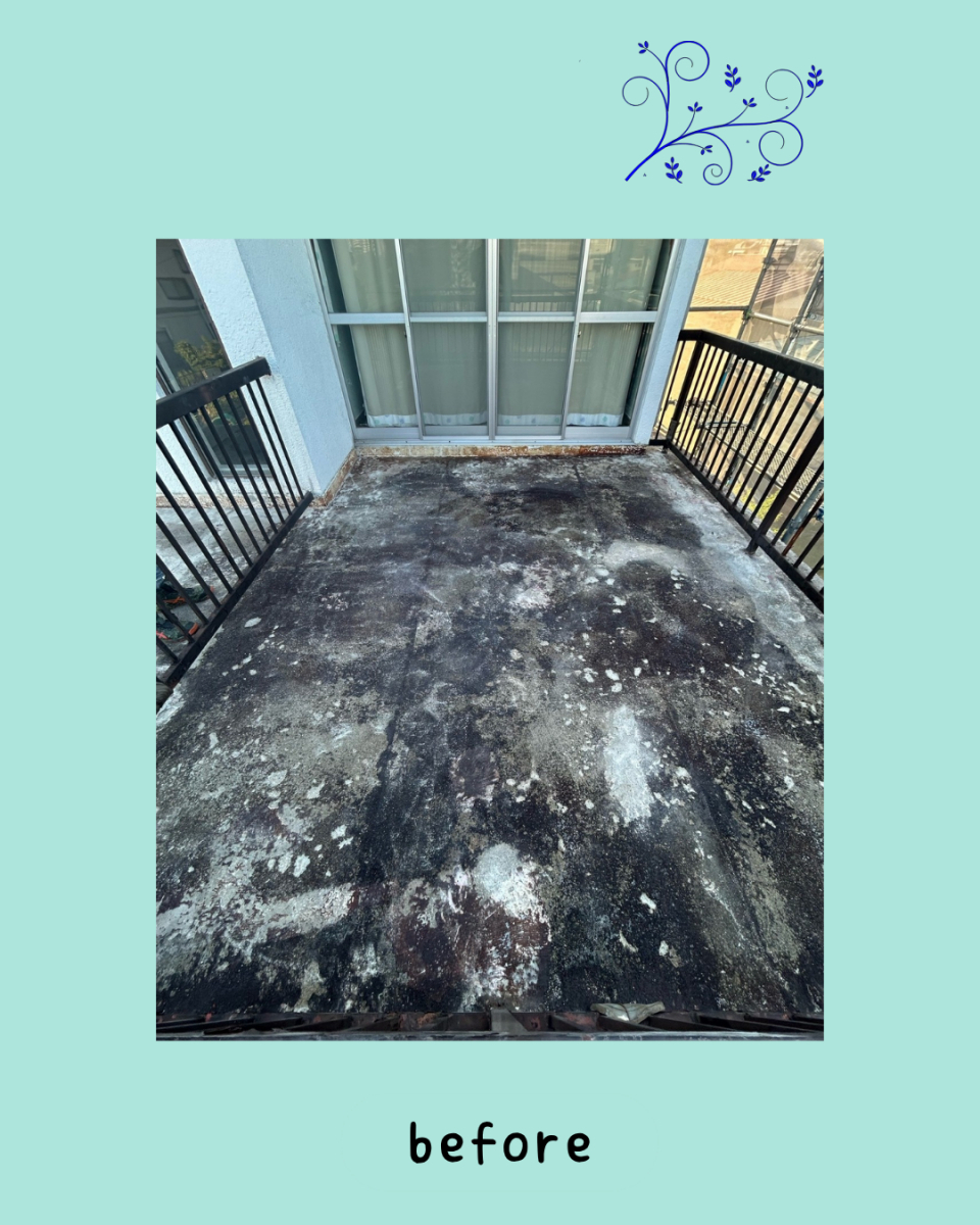 佐藤勘建材のアクアハジクン防水工事いたしました。の施工前の写真1