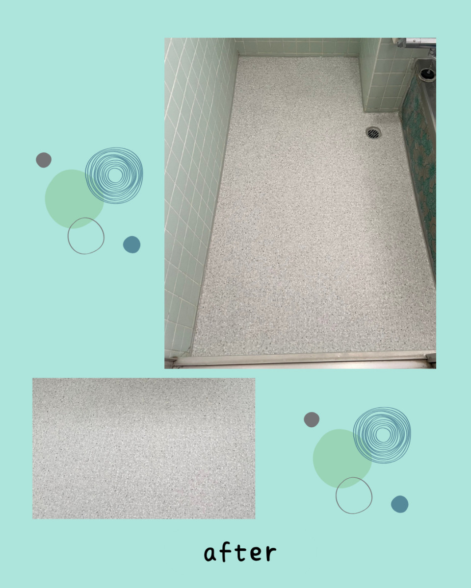 佐藤勘建材の浴室床修繕工事いたしました。の施工後の写真1