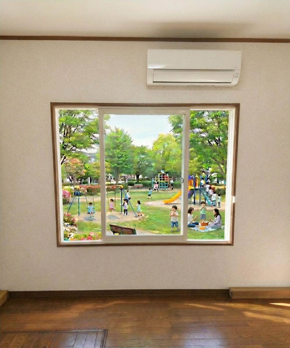 リフォームおたすけDIYの公園の騒音撃退💥内窓でテレワークの集中力を取り戻せ！防音＆断熱の二刀流で静寂を手に入れる🏠の施工後の写真1