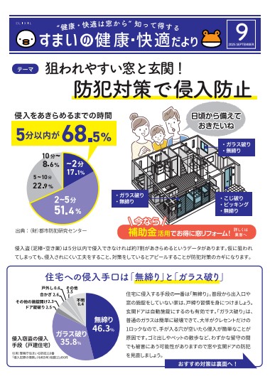 すまいの健康・快適だより 9月号 吉村硝子のイベントキャンペーン 写真1
