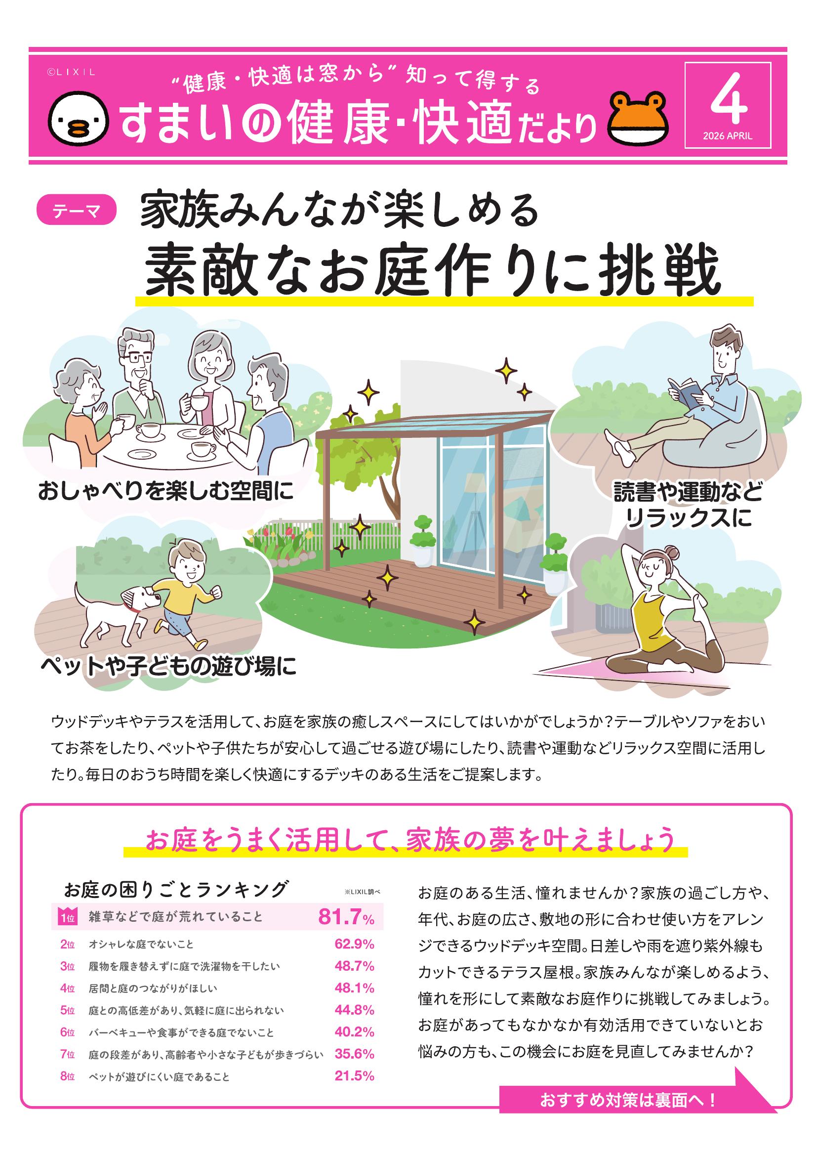 家族みんなが楽しめる素敵なお庭作りに挑戦 コンフォームウチダのイベントキャンペーン 写真1