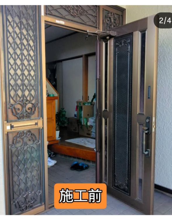 テイエストーヨー住器の玄関リフォームしましたの施工前の写真2
