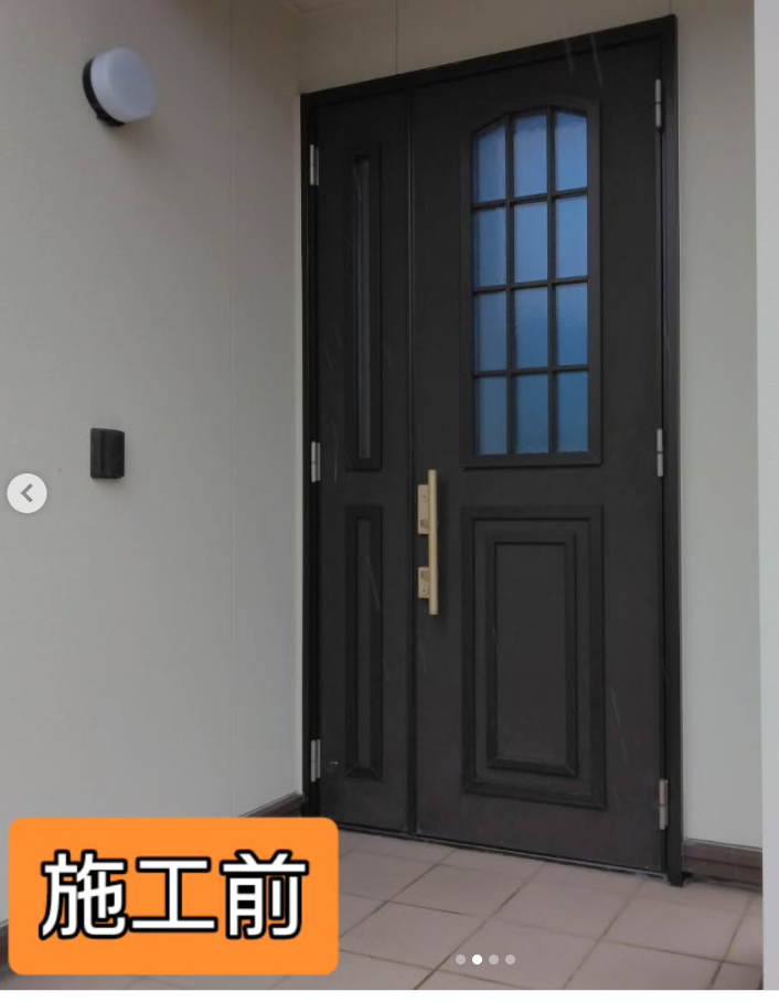 テイエストーヨー住器の玄関ドアをLIXILのリシェントにリフォームしました✨の施工前の写真2