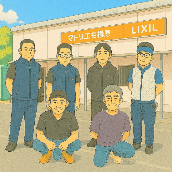 困りごとを解決する職人さんたちの写真