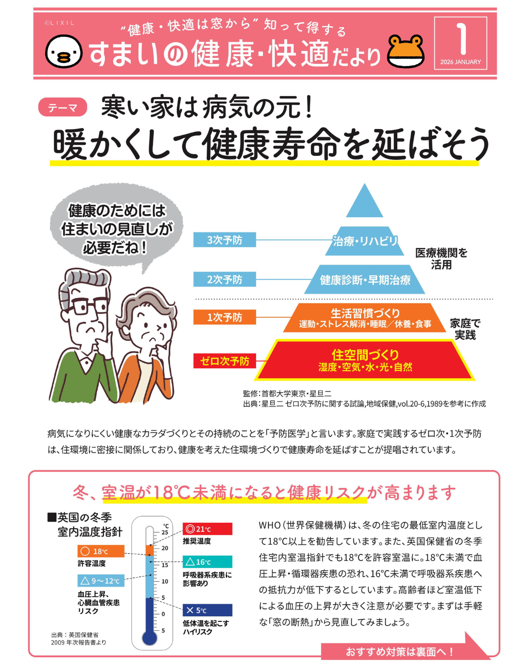 すまいの健康・快適だより 2026年1月号 アサノタイヨーのブログ 写真1