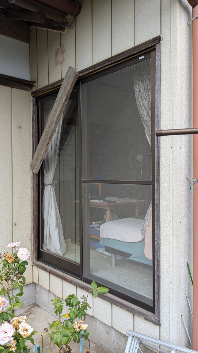 アサノタイヨーの台風対策でシャッター取付🌪️🌪️@一宮町の施工前の写真2