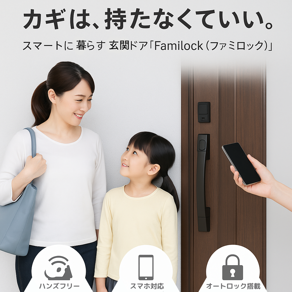 播州トーヨー住器 中播支店の🏠宍粟市🏠スマート機能で安心と快適をプラス｜Familock付き玄関ドアに交換の施工事例詳細写真1