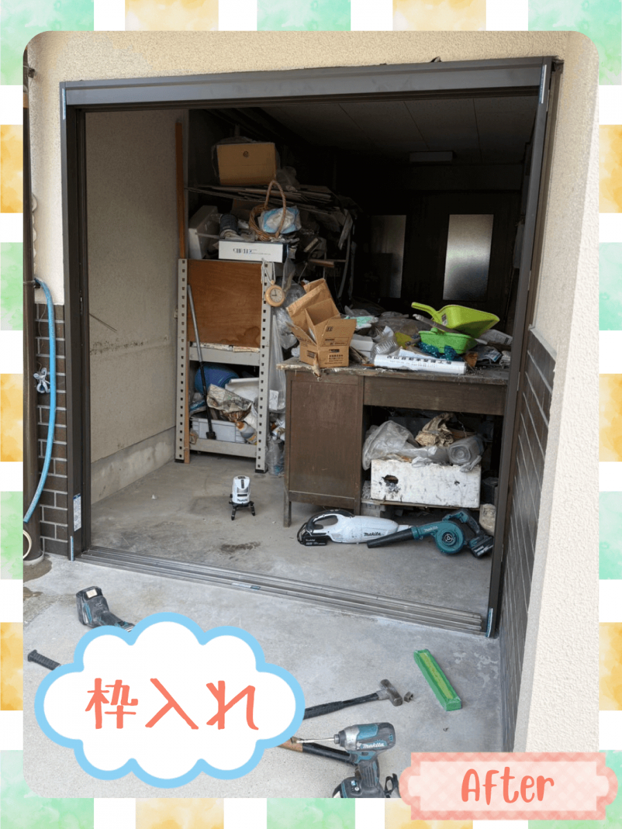 播州トーヨー住器 中播支店の🏠神崎郡🏠勝手口を明るく便利に✨リシェント玄関引戸で快適空間にの施工後の写真2