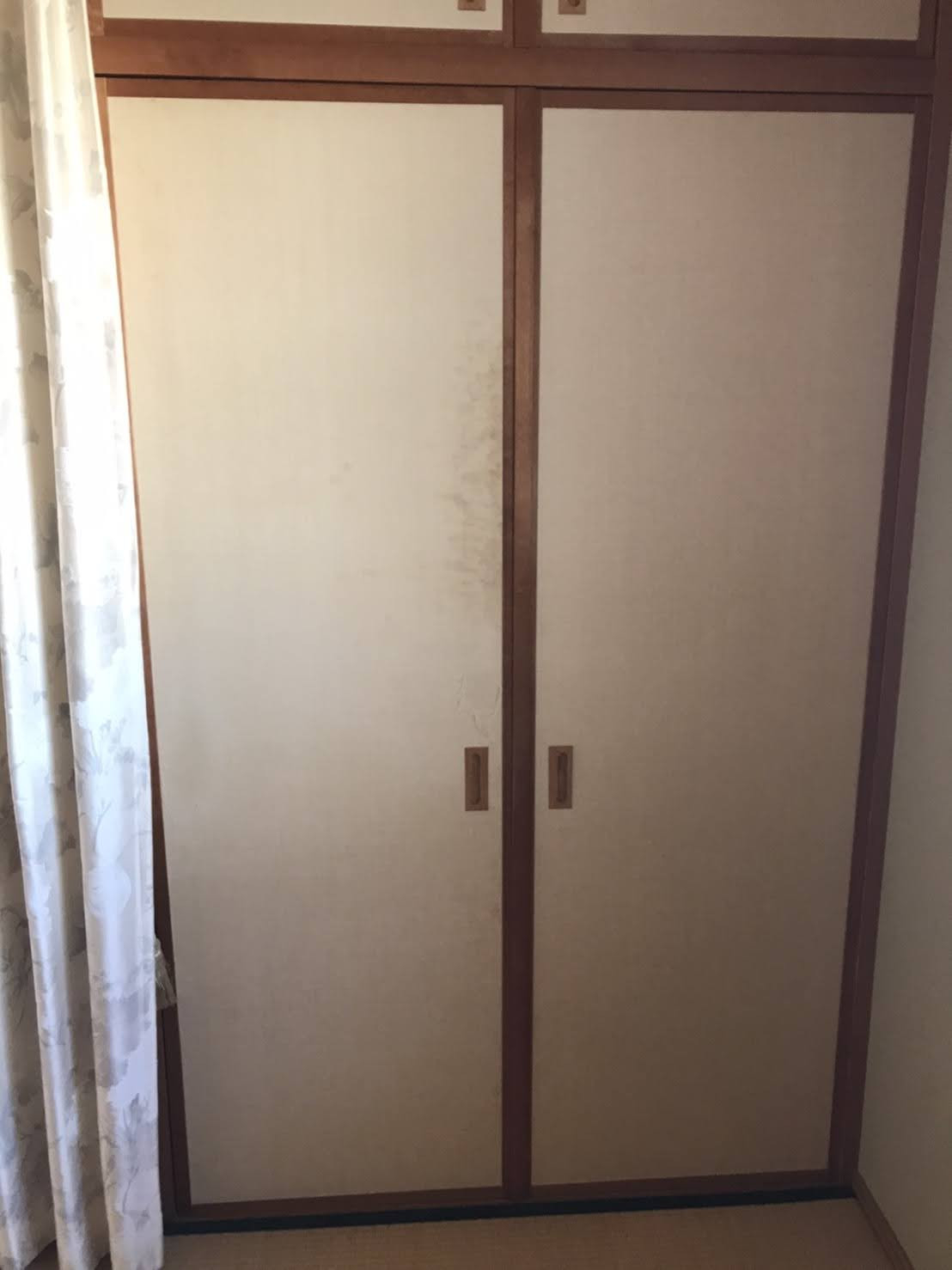 あおきリフォームの襖の張り替えの施工前の写真1