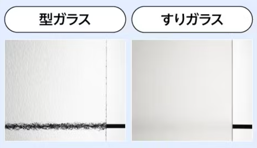 【型ガラスとスリガラスの違い】 大野ガラス店のブログ 写真2