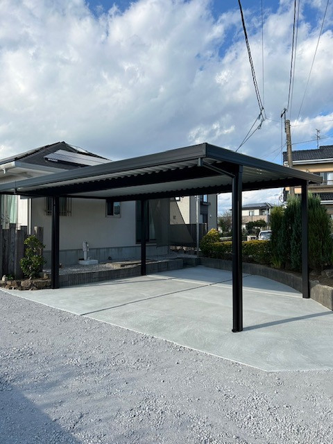 大野ガラス店の【西都市】目隠し格子で安心のお庭にの施工前の写真1