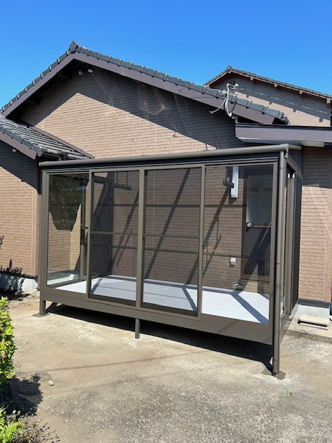 大野ガラス店の【西都市】サンルームで花粉対策！の施工後の写真1