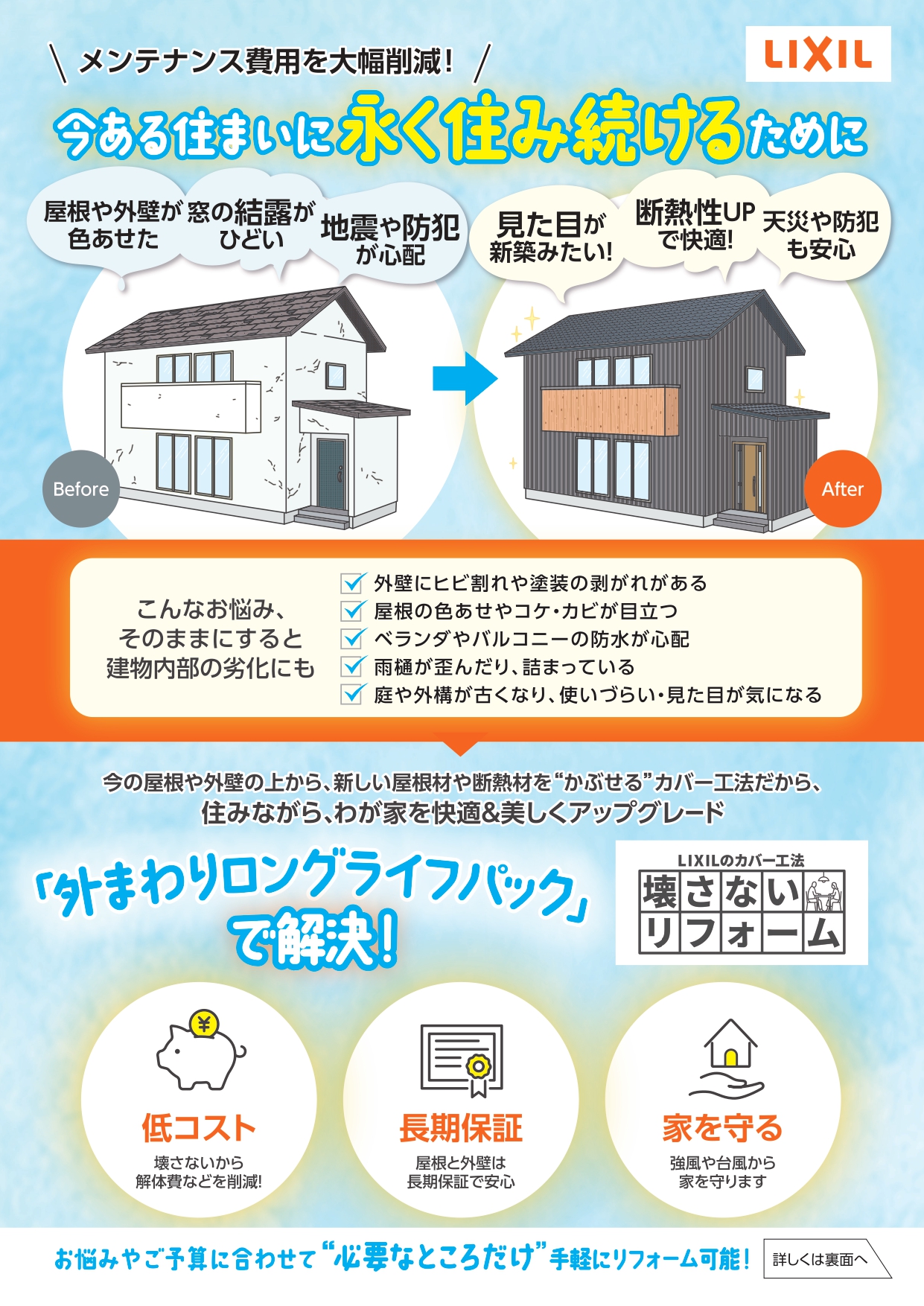 壊さないリフォーム　低コスト・短工期で実現！ クリエイトのブログ 写真1