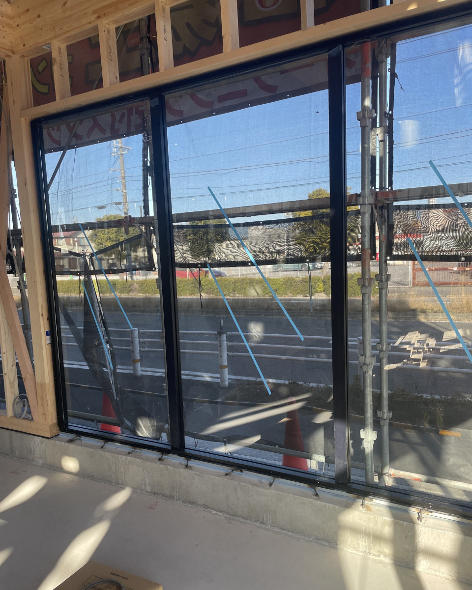 ＦＧの商業施設のガラス取付、無事完成！の施工後の写真1