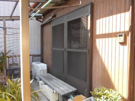 サッシセンターフジイ 名古屋西店の防犯対策と雨戸の有効活用施工事例写真1
