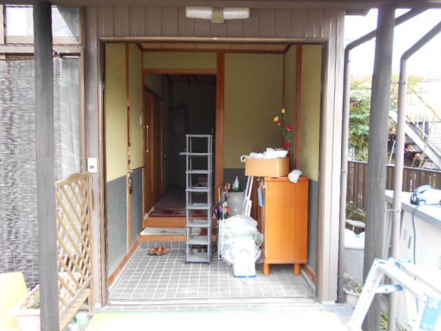 サッシセンターフジイ 名古屋西店の玄関引戸取替工事に行ってきました！の施工前の写真2