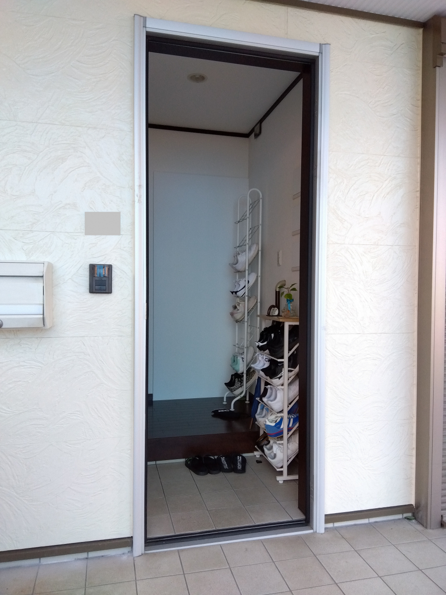 サッシセンターフジイ 名古屋西店の玄関ドアの取替に行ってきました!の施工前の写真2