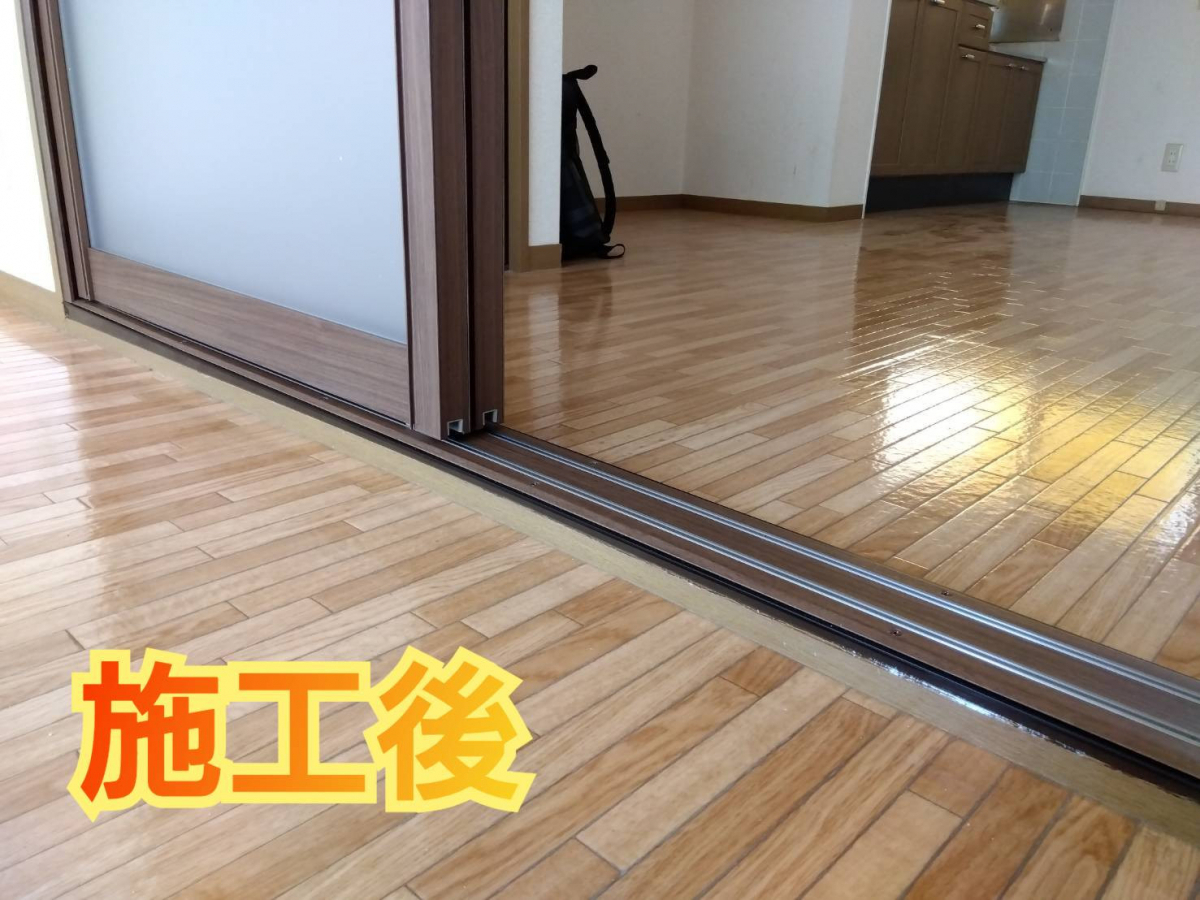 サッシセンターフジイ 名古屋西店の室内建具をカバー工法にて取替の施工後の写真2