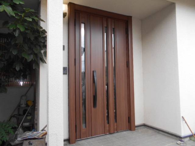 サッシセンターフジイ 名古屋西店の☆玄関ドアの取替に行ってきました☆の施工後の写真3