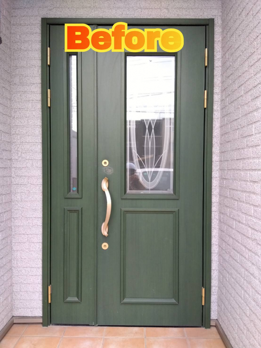 サッシセンターフジイ 名古屋西店の玄関ドアの取替に行ってきました！の施工前の写真1