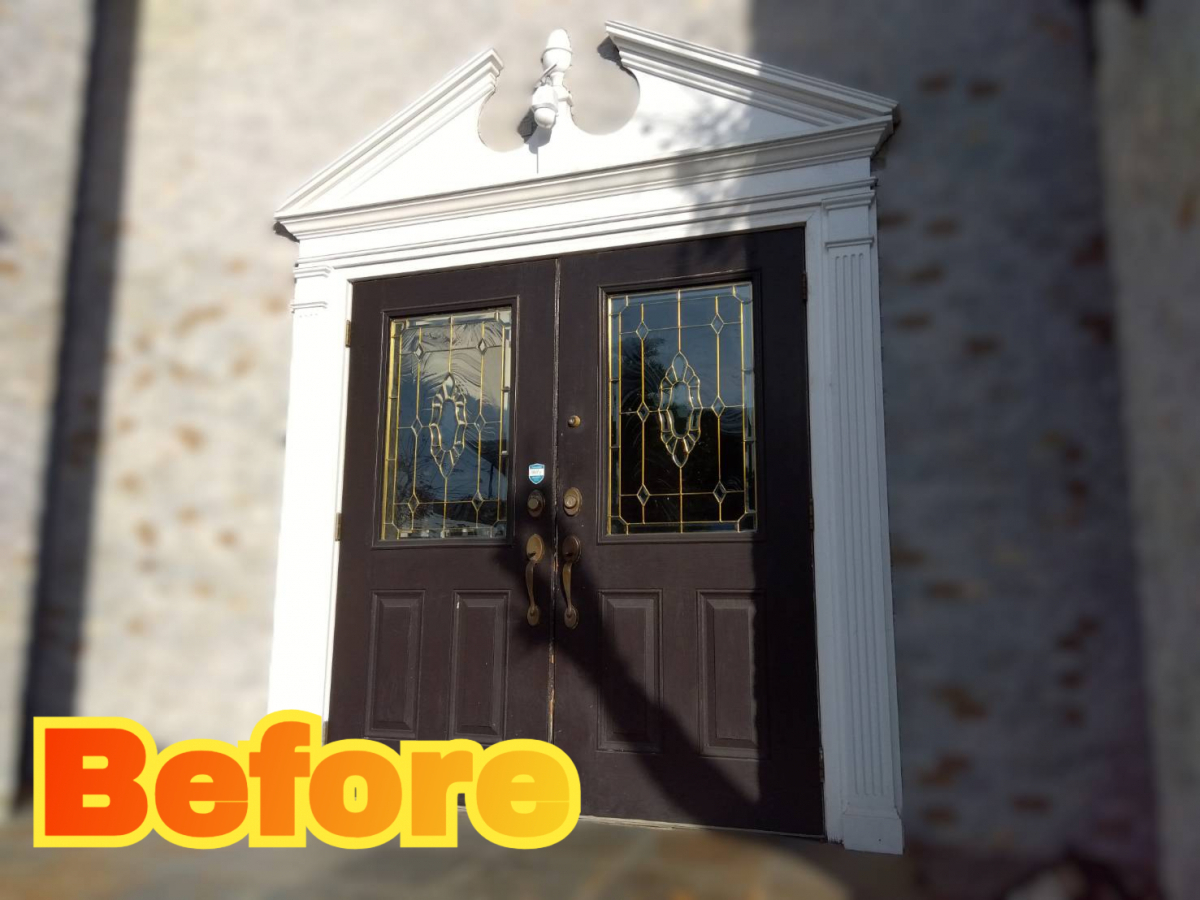 サッシセンターフジイ 名古屋西店の玄関ドアの交換に行ってきましたの施工前の写真1