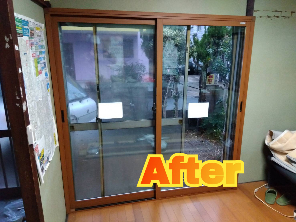 サッシセンターフジイ 名古屋西店のインプラス（内窓）の取付に行ってきました！の施工後の写真2