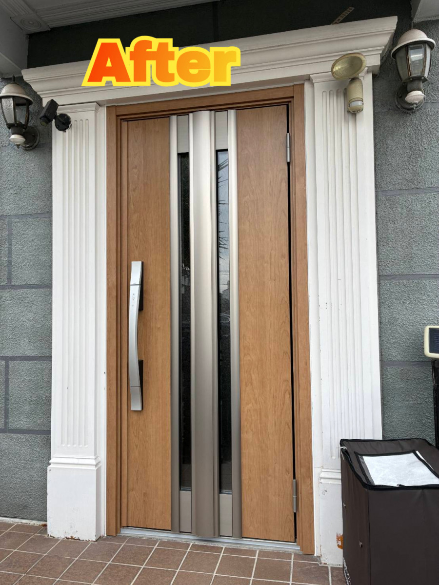サッシセンターフジイ 名古屋西店の玄関ドアの取替に行ってきました！の施工後の写真3