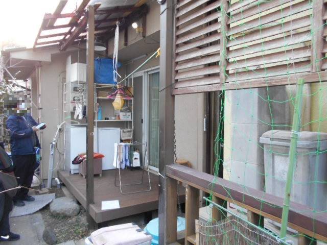 サッシセンターフジイ 名古屋西店のテラス囲い／サニージュ／取付工事／名古屋市の施工前の写真1