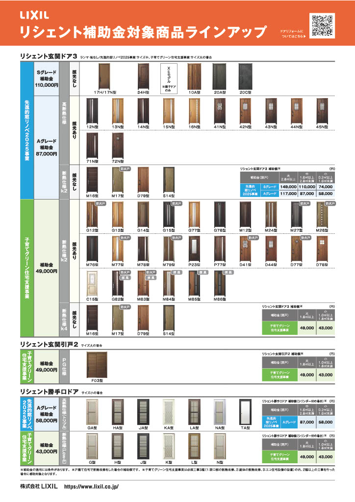 2025年最新｜窓・玄関リフォーム補助金｜LIXIL対象商品リシェント・インプラス・リプラス 鳥飼トーヨー住器のブログ 写真2