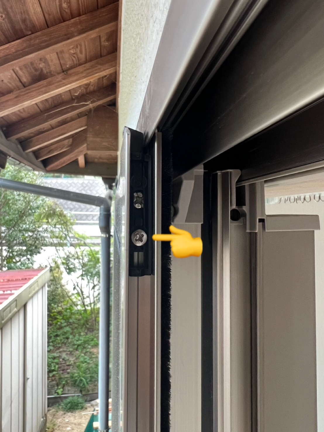 網戸には、外れ止めがついています! フジタトーヨー住器のブログ 写真1