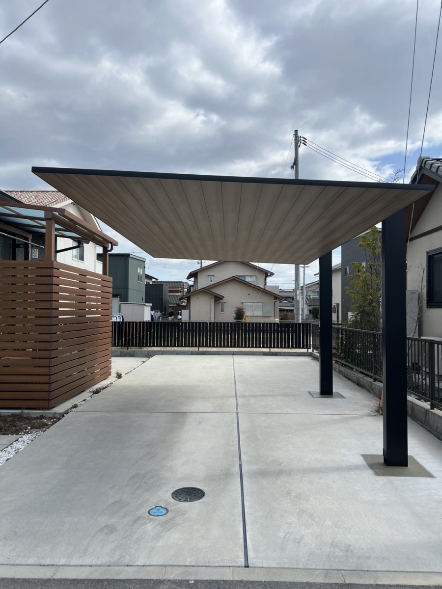 フジタトーヨー住器のカーポート工事のご相談をいただきました。の施工後の写真1