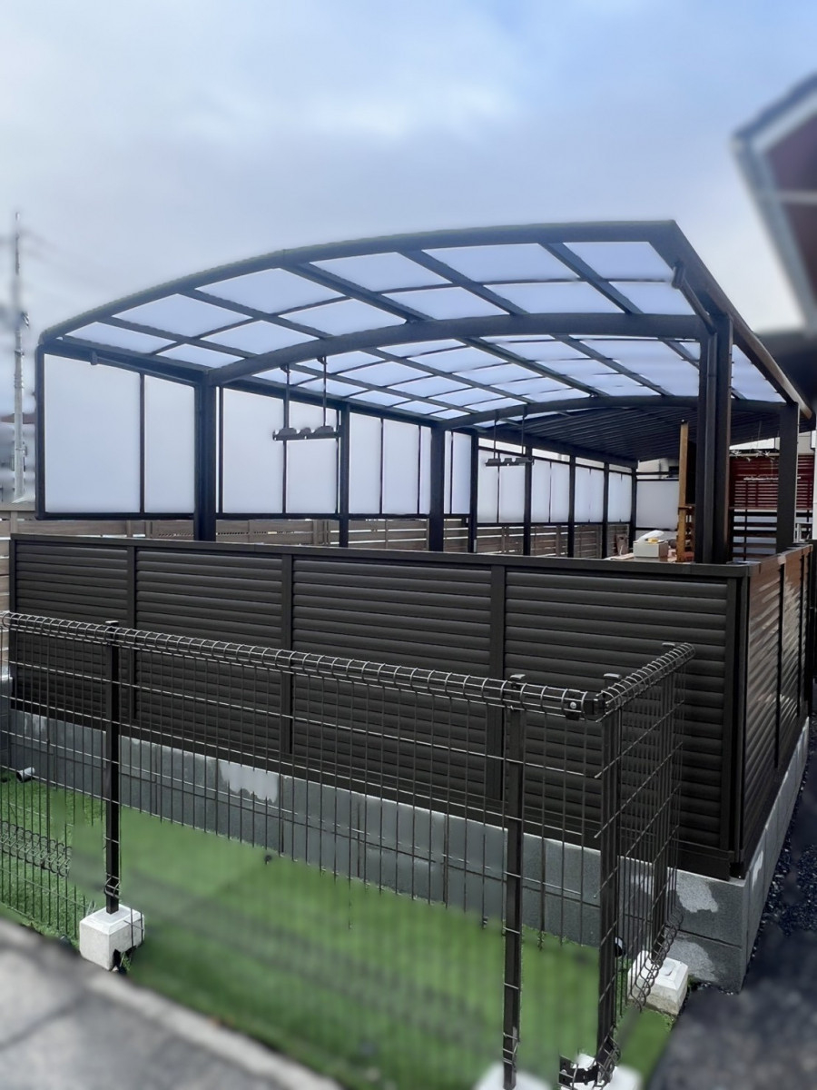 フジタトーヨー住器のわんちゃんが安心して庭で遊べるようにしたいとご相談をいただきました。の施工後の写真1