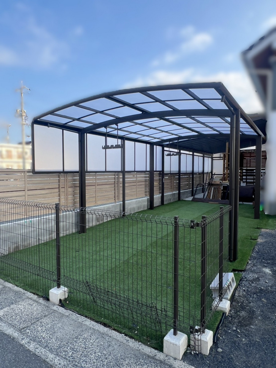 フジタトーヨー住器のわんちゃんが安心して庭で遊べるようにしたいとご相談をいただきました。の施工前の写真2