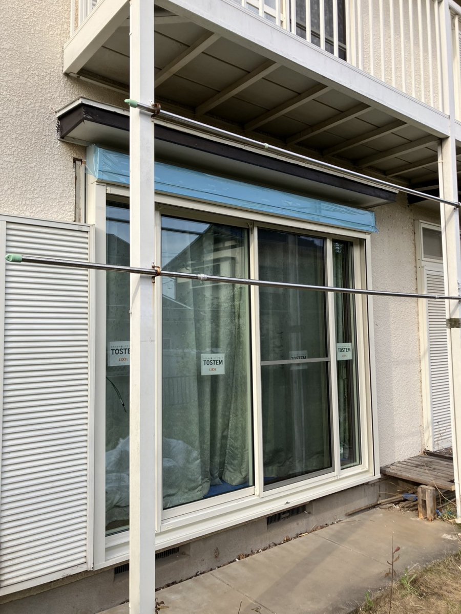 桐生住器の雨戸から電動シャッターにの施工後の写真1