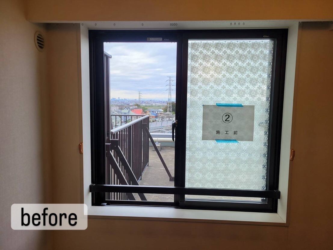 カワサキガラス 松戸店の【インプラス】窓リフォームで断熱効果をUP！の施工前の写真2