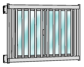 維新硝子の既存窓に面格子取付　『目に見える防犯』の施工事例詳細写真1