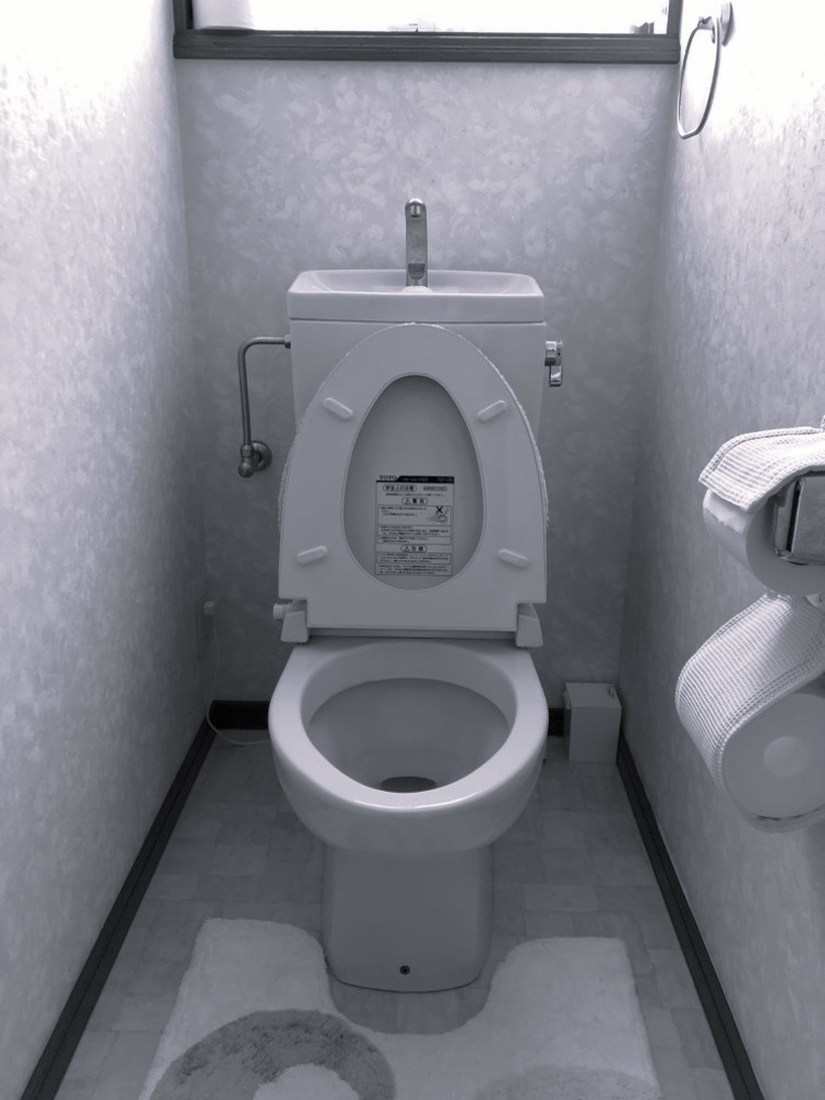 維新硝子のトイレリフォームの施工前の写真1