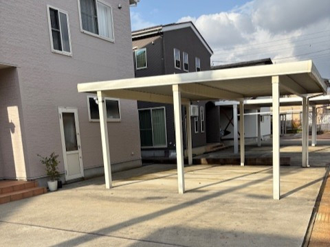 BiSOUのカーポート施工例の施工前の写真1