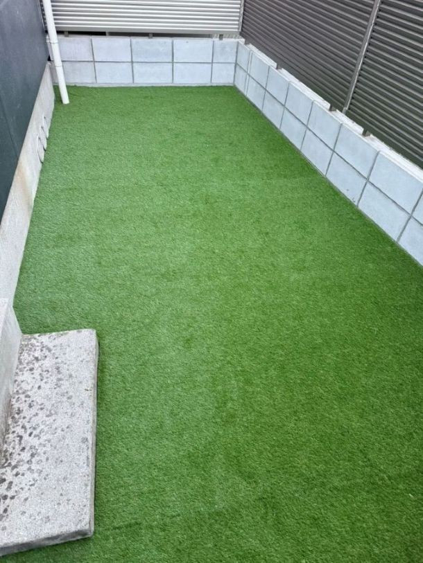 イワサキの人工芝設置工事の施工後の写真1