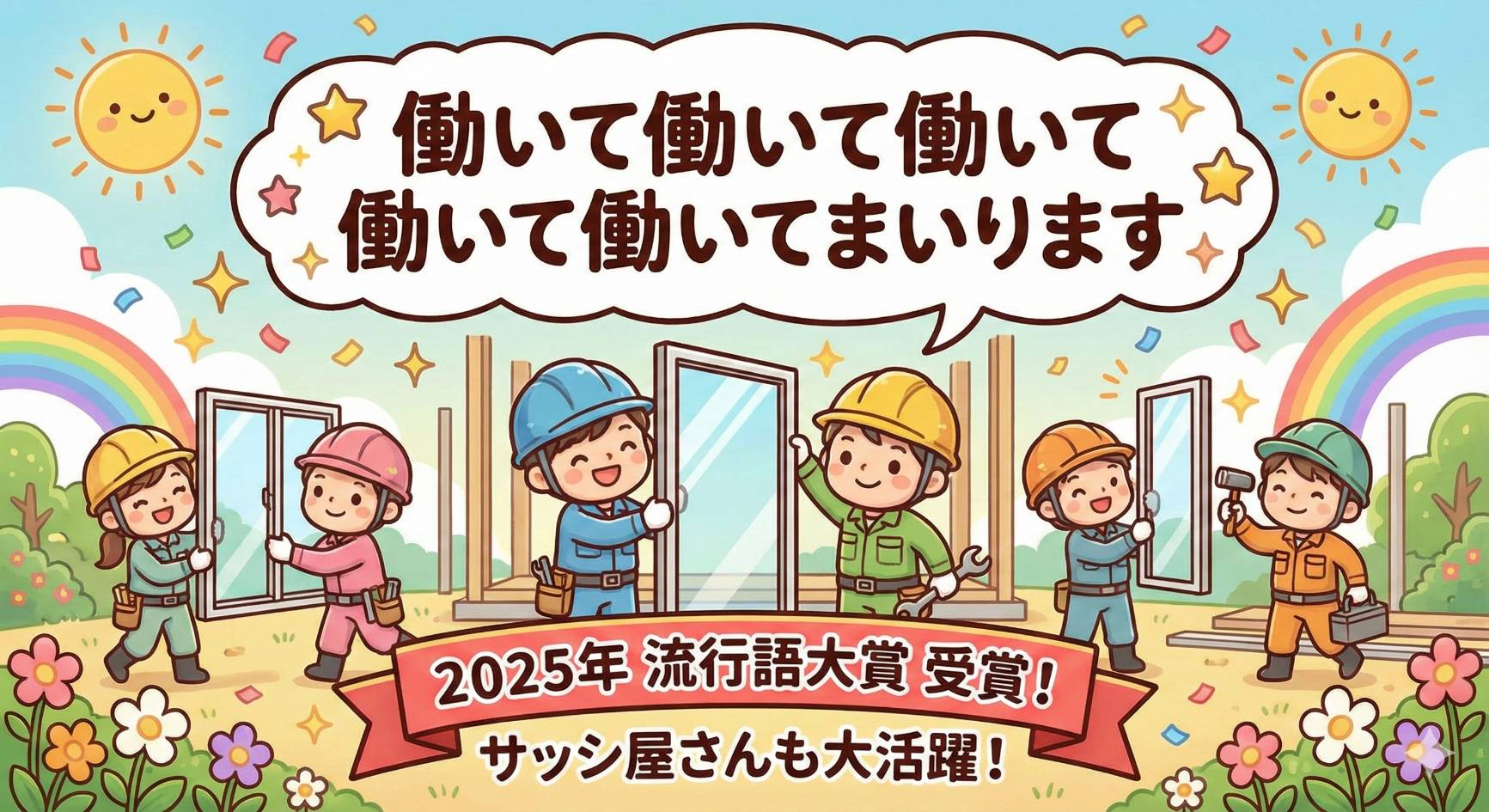 今年の流行語大賞のあの言葉。 野田アルミ建材のブログ 写真1