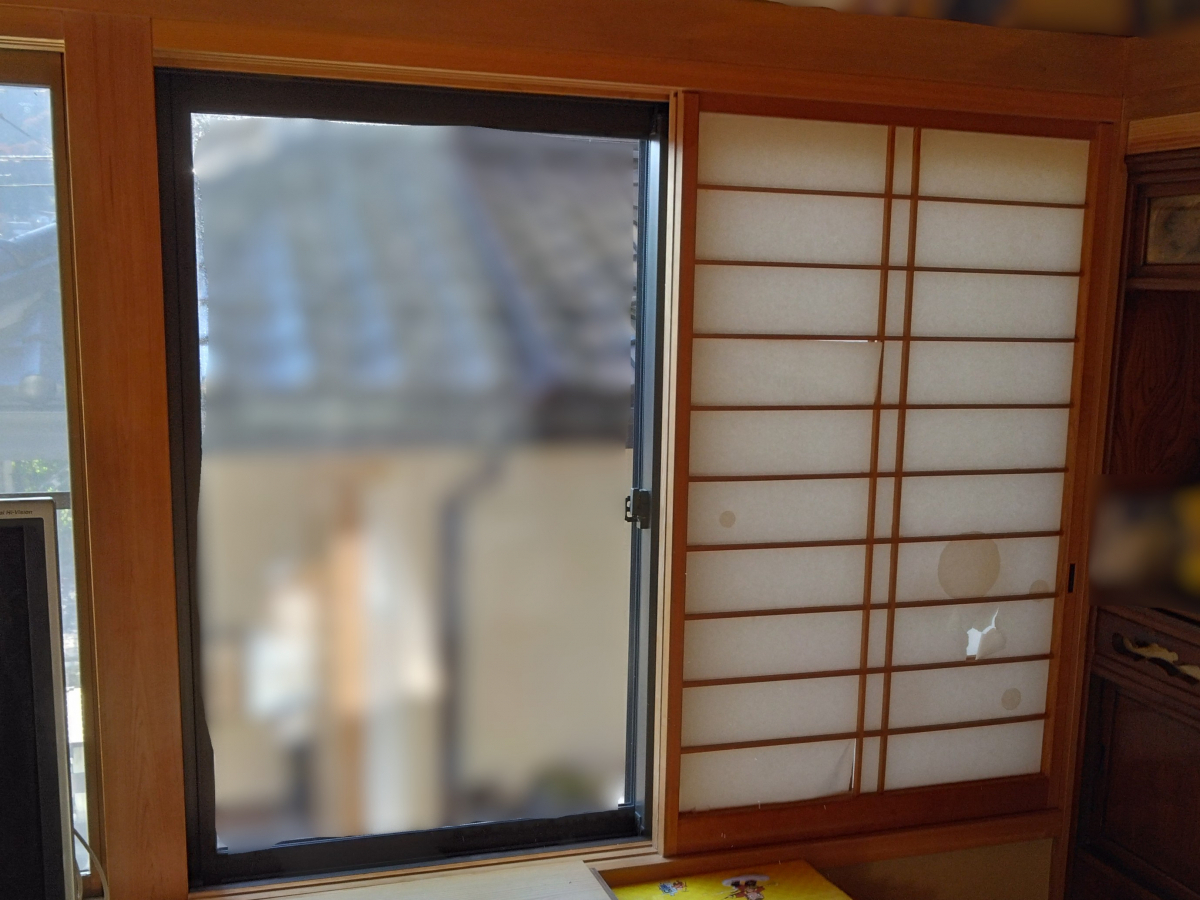 青梅トーヨー住器 東松山店の破れない和紙、という選択。の施工前の写真1