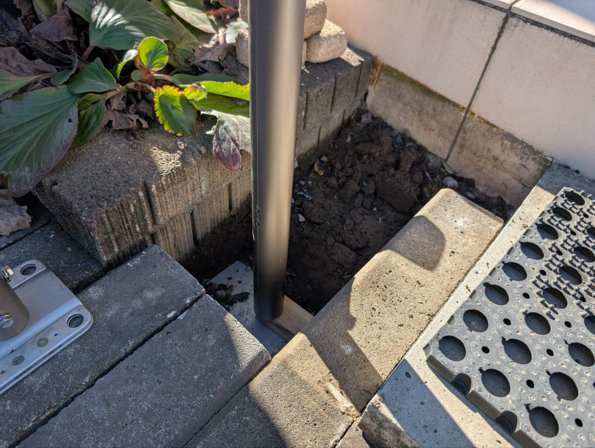 イワカンＳＧの手すり取付工事(^^)/の施工前の写真3