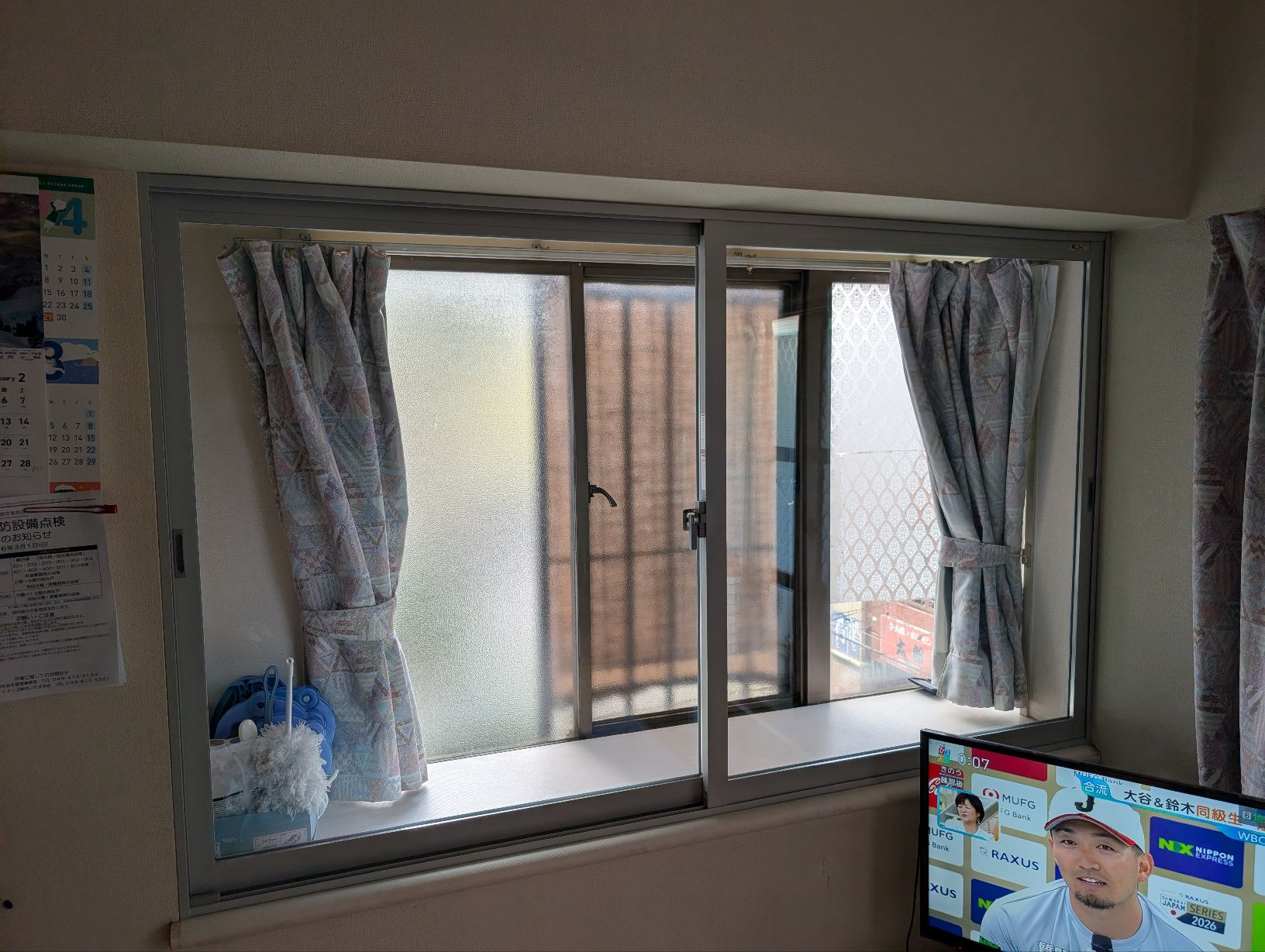 イワカンＳＧの内窓設置 インプラス取付(^-^)の施工後の写真1