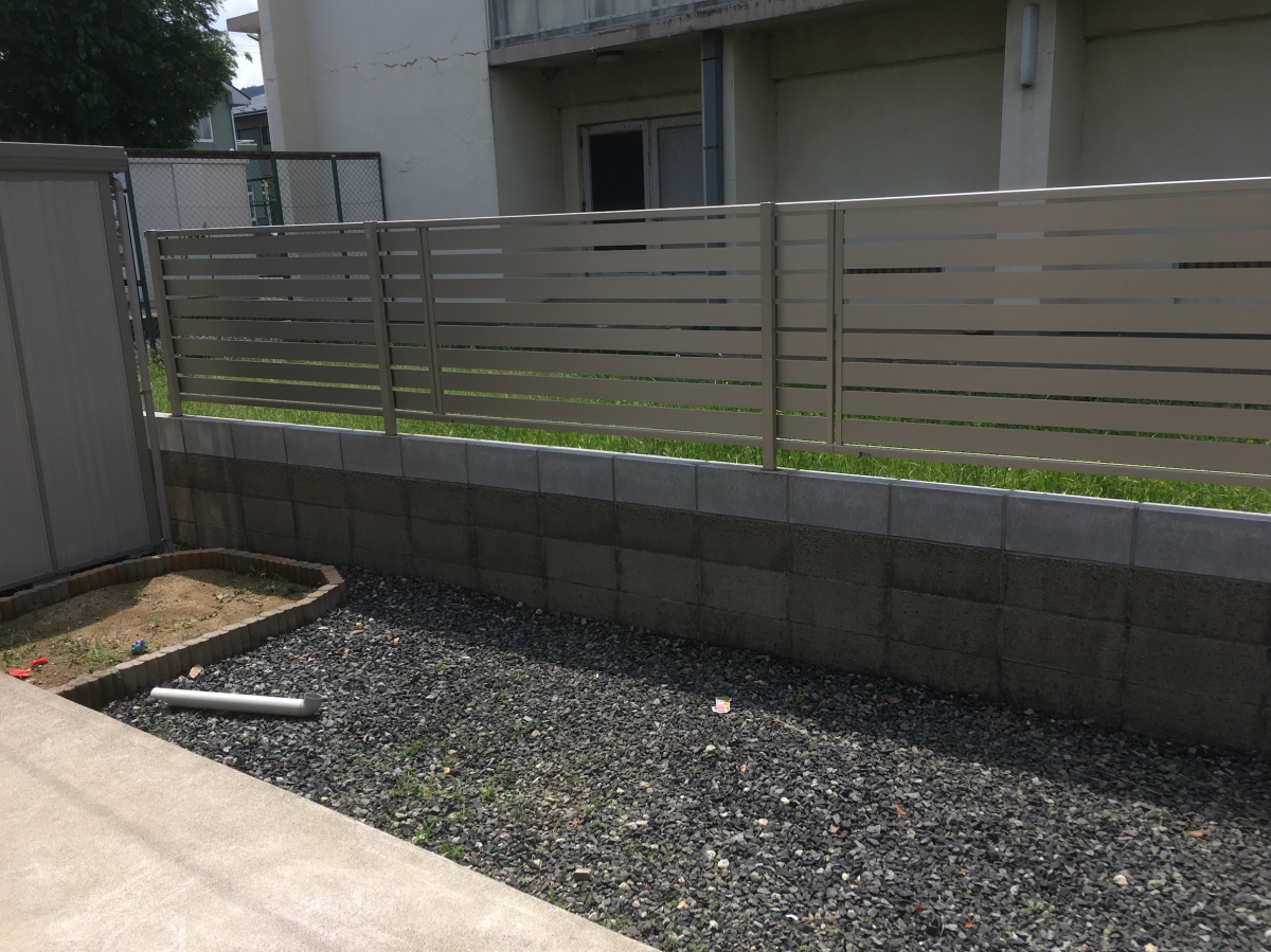 イワイのアルミフェンスの種類についての施工後の写真2
