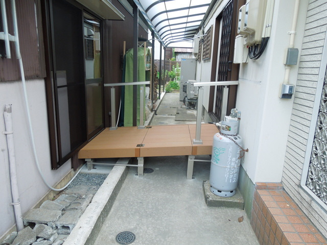 イワイのウッドデッキいろいろの施工後の写真1