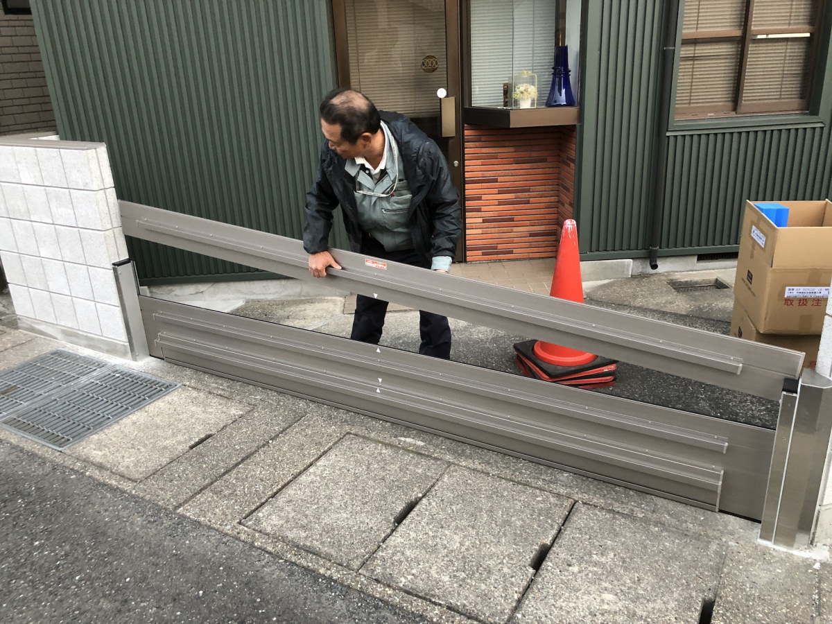 イワイの【過去事例】防潮板の設置の施工後の写真1